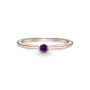 Серебряное кольцо No Brand с пурпурным камнем 189259C06 50