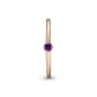 Серебряное кольцо No Brand с пурпурным камнем 189259C06 50