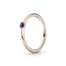 Серебряное кольцо No Brand с пурпурным камнем 189259C06 50