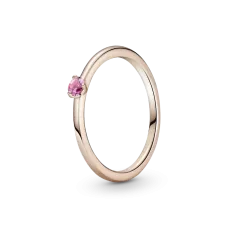 Серебряное кольцо No Brand с розовым камнем 189259C03 48