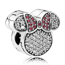 Серебряный шарм No Brand Уши Минни Маус 7501055891078P
