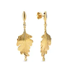 Срібні сережки No Brand Листик дуба 268259CZ (1434559286)