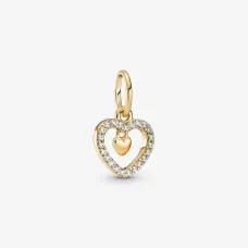 Серебряный шарм No Brand Сердце 759142C01