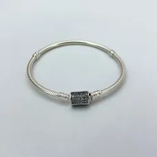 Срібний браслет No Brand з застібкою Pave 16
