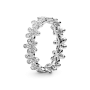 Серебряное кольцо No Brand ромашки 190934CZ 48