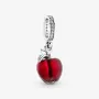 Срібний шарм No Brand Murano Glass Red Apple Dangle