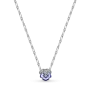Серебряное ожерелье No Brand Голубая фиалка 390770C01 50 см (1585223524)