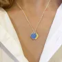 Серебряное ожерелье No Brand С Украиной в сердце 45 см (1664172925)