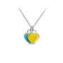 Серебряное ожерелье No Brand С Украиной в сердце 45 см (1664172925)