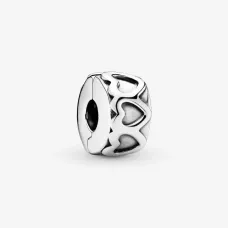 Серебряный шарм No Brand Сердца 791978