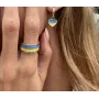Серебряное кольцо No Brand С Украиной в сердце 48 (1675203601)