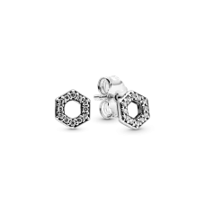 Серебряные серьги No Brand Пчелиные соты 298800C01 (1713083851)