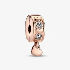 Серебряный шарм No Brand Сияющие сердца 782253C01