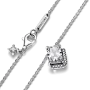 Серебряное колье No Brand Блестящий прямоугольный ореол 392388C01 45 см (1751655865)