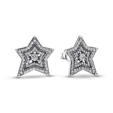 Срібні сережки No Brand Ассиметричні небесні зірки 292415C01
