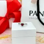 Срібна каблучка No Brand Червоне серце 162226C01 50