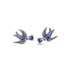 Серебряные серьги No Brand Блестящая ласточка 1849052480