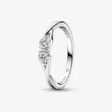 Серебряное кольцо No Brand с кубичным цирконием 54