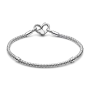 Серебряный браслет No Brand с застежкой в виде сердца 16 1850920596