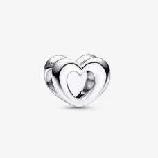 Серебряный шарм No Brand Открытое блестящее сердце 1850925219 Серебряный шарм No Brand Открытое блестящее сердце 1850925219