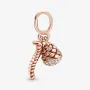 Серебряный шарм No Brand Sparkling Pine Cone Dangle 1855624364