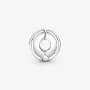 Срібний шарм No Brand Polished Ribbons Clip 1855624373