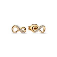 Серебряные серьги No Brand Блестящая бесконечность