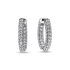 Серебряные серьги No Brand Пандора Ряд паве (1865524951)