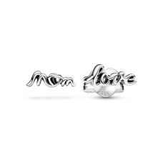 Серебряные серьги No Brand Пандора Люблю маму (1865524953)