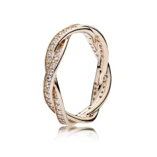 Срібна каблучка No Brand Повороти Долі 180892CZ 54