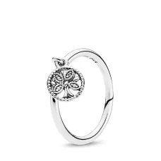 Срібна каблучка No Brand Сімейне дерево 197782CZ 50