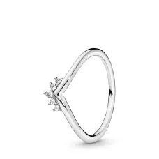 Срібна каблучка No Brand Wish з тіарою 198282CZ 56 2419524062