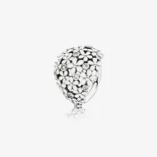 Серебряное кольцо No Brand с букетом ромашек 190936EN12 50