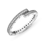 Серебряное кольцо No Brand блестящее с соединением 199491C01 48