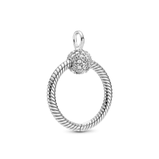 Срібний кулон No Brand О pave 399097C01