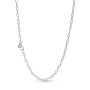 Срібний ланцюжок зі ланками No Brand 399410C00 62 см (2438823879)