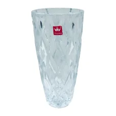 Ваза скляна Yujing GlassWare 2755 Diamond 22.5 см (23469) Ваза скляна Yujing GlassWare 2755 Diamond 22.5 см (23469)