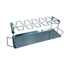 Підставка для приготування курячих ніжок A-Plus KF-0982 43,5х14,5 см Сріблястий (23502) Підставка для приготування курячих ніжок A-Plus KF-0982 43,5х14,5 см Сріблястий (23502)