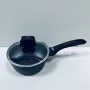 Ківш алюмінієвий з антипригарним покриттям Krauff Smart Fry 25-45-158 зі скляною кришкою 17 см 1000 мл Чорний (23531)