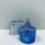 Сахарница с крышкой OLens O102-026 Купол Радуга 6.8х9 см Синий (23571)