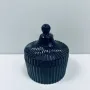 Сахарница с крышкой OLens O102-030 Купол 10.5х12 см Черный (23572)