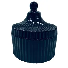Сахарница с крышкой OLens O102-030 Купол 10.5х12 см Черный (23572)