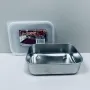Лоток з нержавної сталі з кришкою A-Plus 2210 700 мл 16,6х12,8х3,5 см Сталевий (23581)