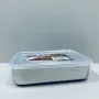 Лоток з нержавної сталі з кришкою A-Plus 2211 1200 мл 20,3х15,7х4 см Сталевий (23582)