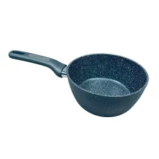 Ківш алюмінієвий Kamille Granite KM-4283GR з гранітним покриттям 1,65 л 18 см Темно-синій (23596)