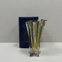Ваза скляна Uniglass 8604 25 см Жовтий (23607)