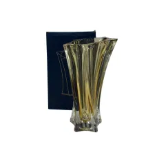Ваза стеклянная Uniglass 8604 25 см Желтый (23607) Ваза стеклянная Uniglass 8604 25 см Желтый (23607)