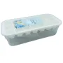 Форма для льда с контейнером пластиковая Stenson R92459 25х11,5х7 см Молочный (23624)