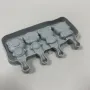 Форма силиконовая для мороженого и конфет Stenson 4418 с силиконовой крышкой 22х12,5х2,5 см Серый (23629)