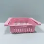 Лоток в холодильник UKC розсувний 7240 20.3x16.3x7 см Рожевий (23635)